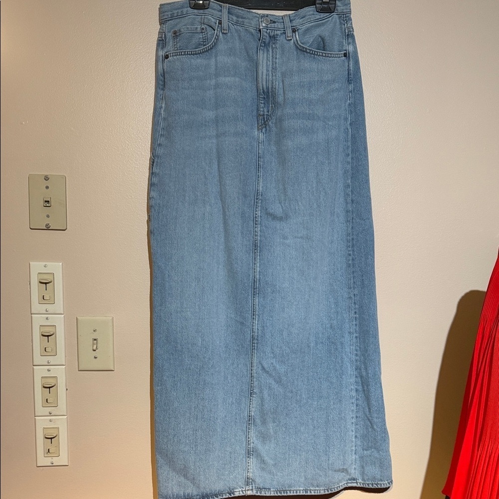 COS Light Blue Denim Skirt